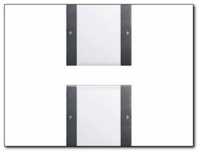 Zestaw przełączn. podw. opis System 55 przezr./antracytowy