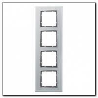 Ramka szklana 4-krotna; alu; B.7 Glas Numer katalogowy: 10146414