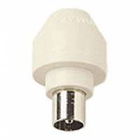 TV ø9,5 axial plug ivory