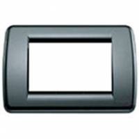 Ramka ozdobna, Round, technopolimer, 3M, grafitowy szary