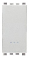 Łącznik krzyżowy 1P, 16AX, 1M, srebrny