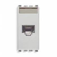 Gniazdo komputerowe, RJ45, kat.6, UTP110, 1M, srebrny