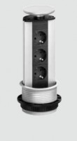 EVOline Port czarne 3x230V