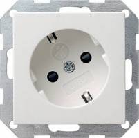 Gniazdo SCHUKO z ochr.dz. 30 st. System 55 biały