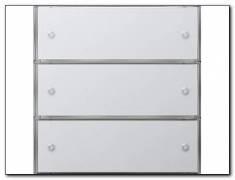 KNX Czuj przycisk 3 Komfort potrójny Gira F100 biały